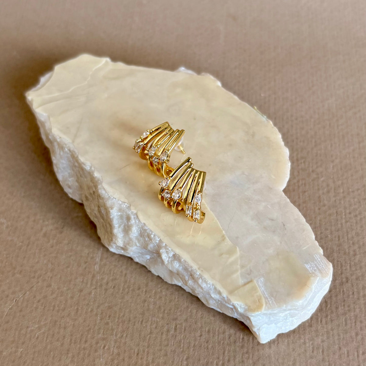 Clavienne | Gold Plated Earrings