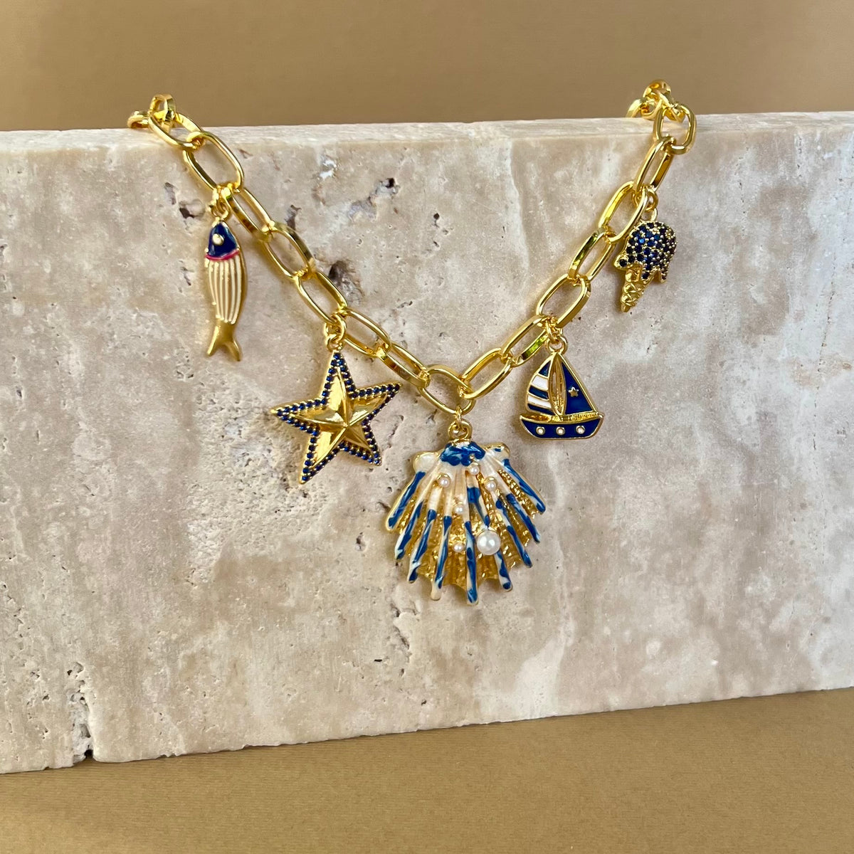 Pearl Horizon | Gold Plated Necklace