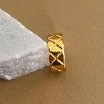 X | Gold Plated Ring