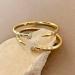 Crystal Chyodo 03 | Gold Plated Bangle