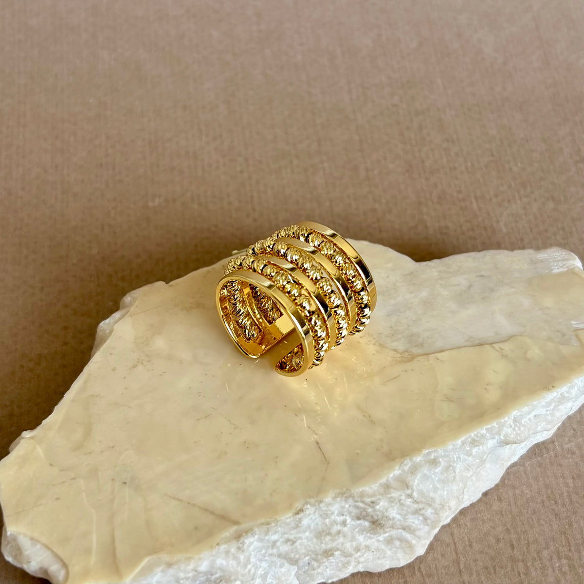Peravia | Gold Plated Ring