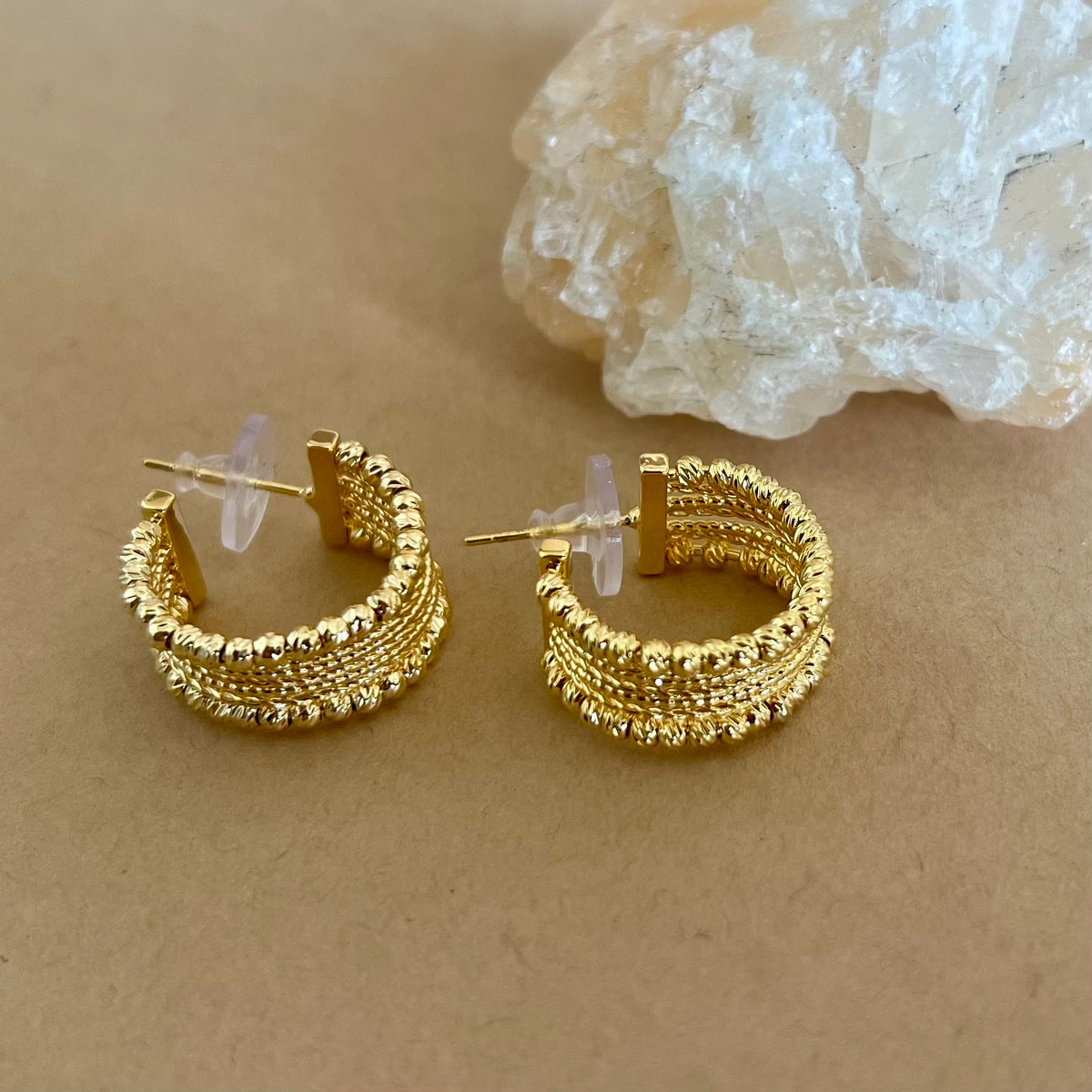 Amuled | Gold Plated Earrings