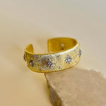 Mother Of Pearl | Gold Plated Bangle