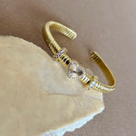 Heartz | Gold Plated Bangle