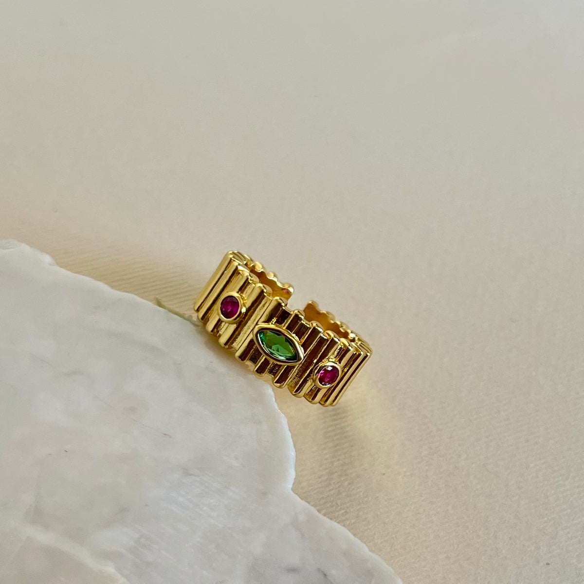 Rubi | Gold Plated Ring