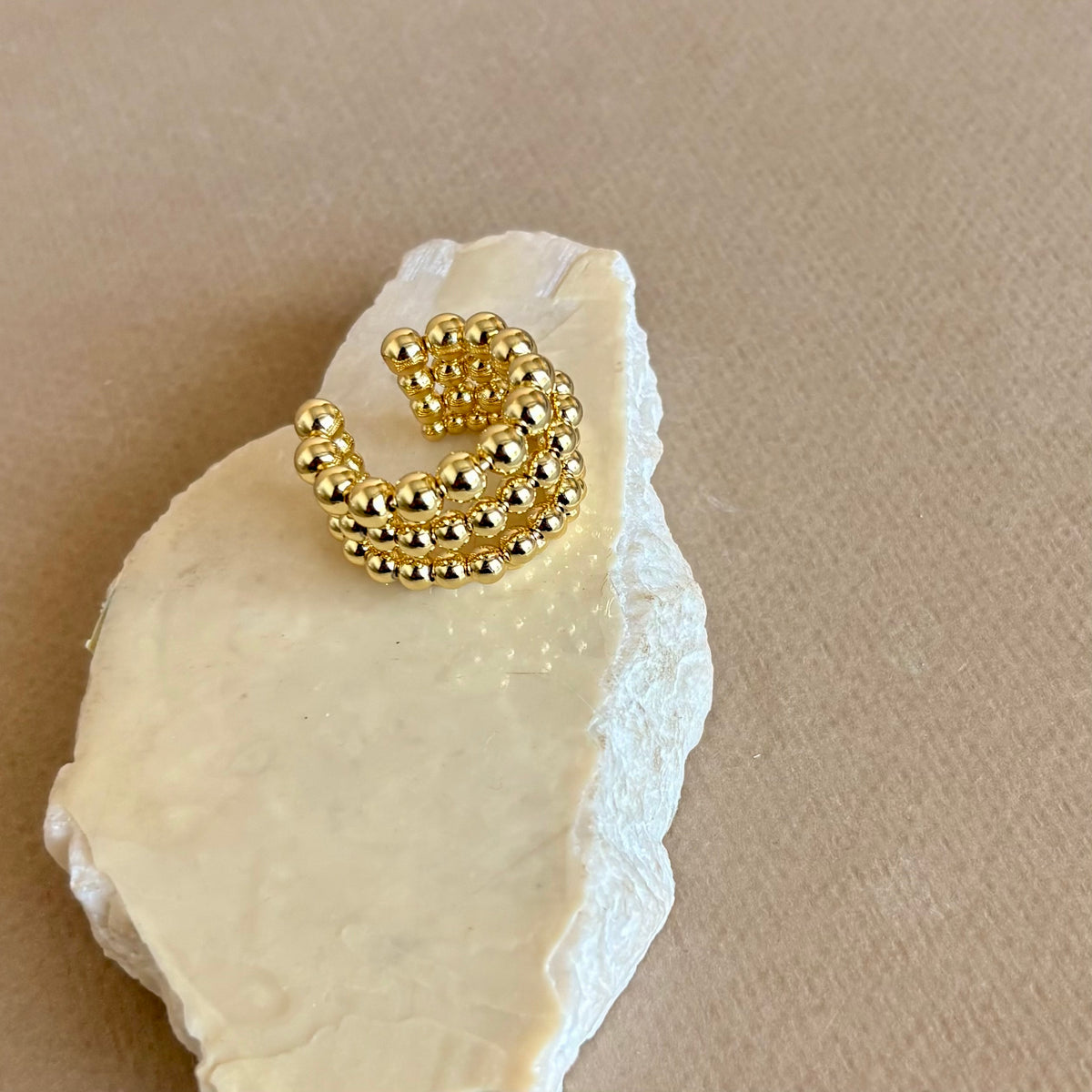 Bubbles | Gold Plated Ring