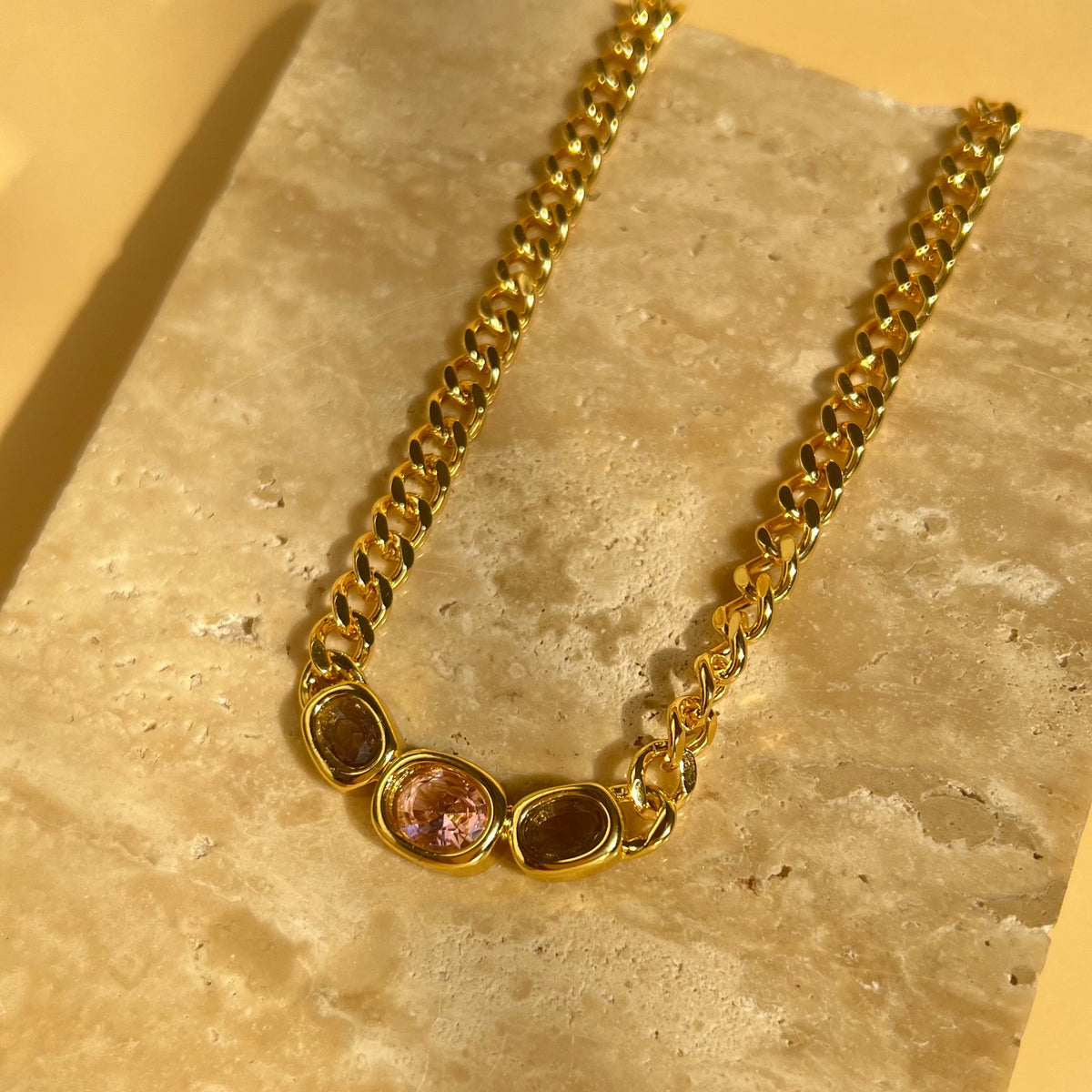 Glacira | Gold Plated Necklace