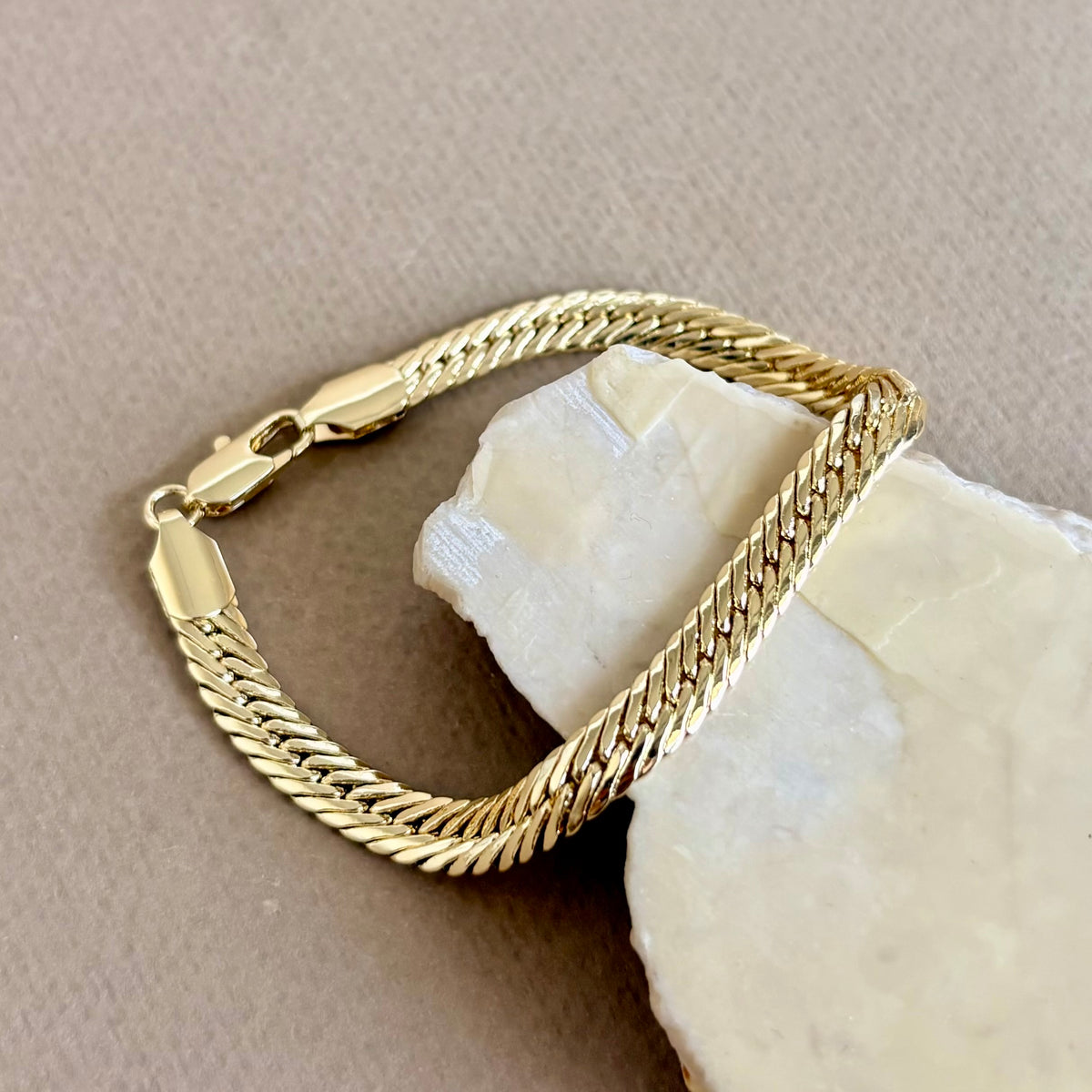 Snake | Gold Plated Bracelet