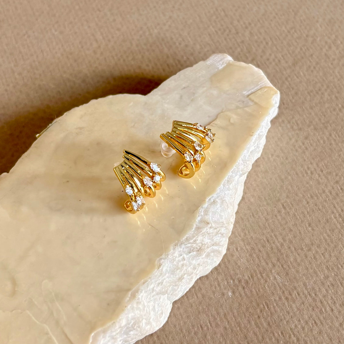Clavienne | Gold Plated Earrings