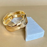 Ondulando 02 | Gold Plated Bangle