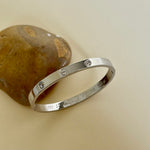 Silver Eternity | Gold Plated Bangle