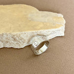 Blinky 03 | White Gold Plated Ring