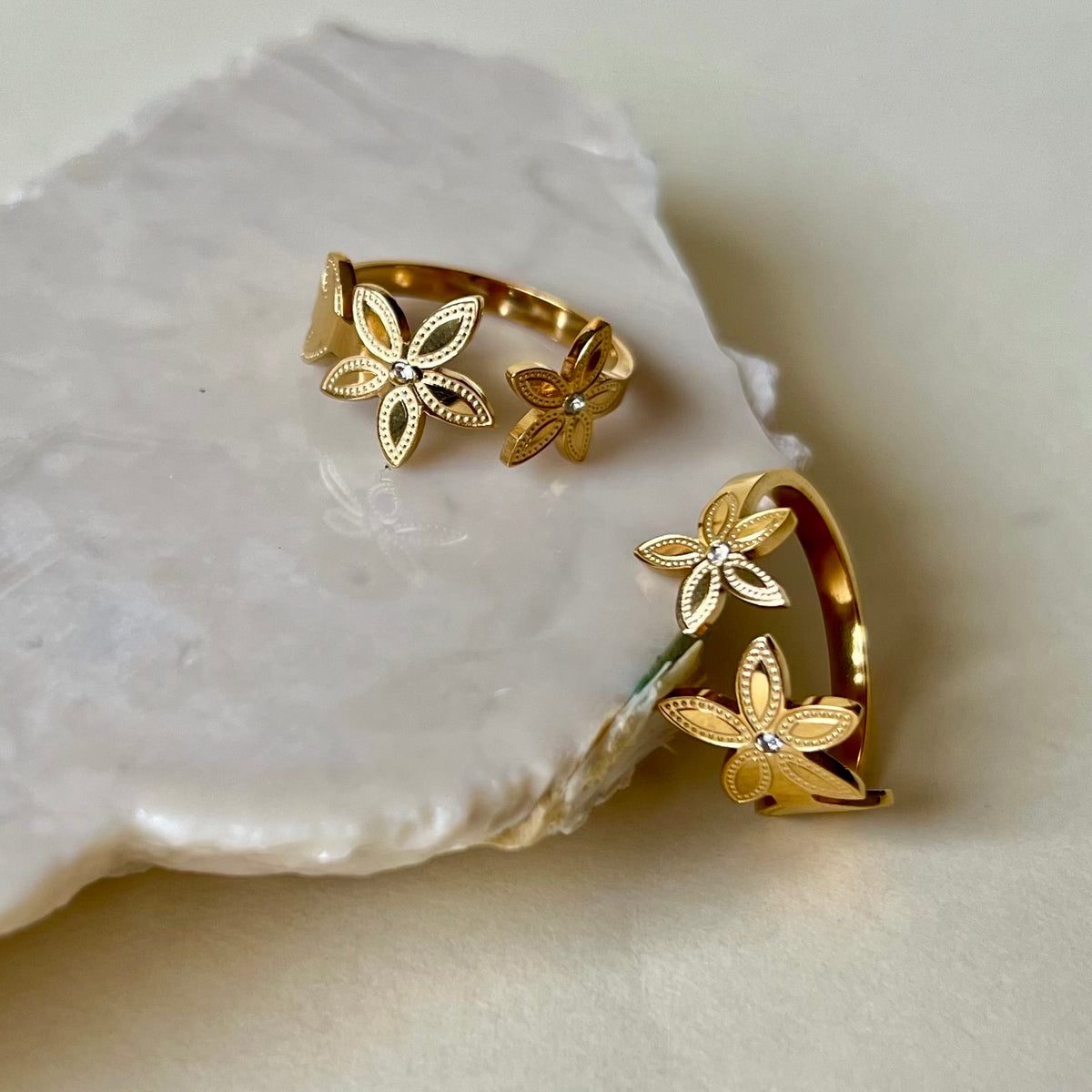 Flowrita | Gold Plated Ring