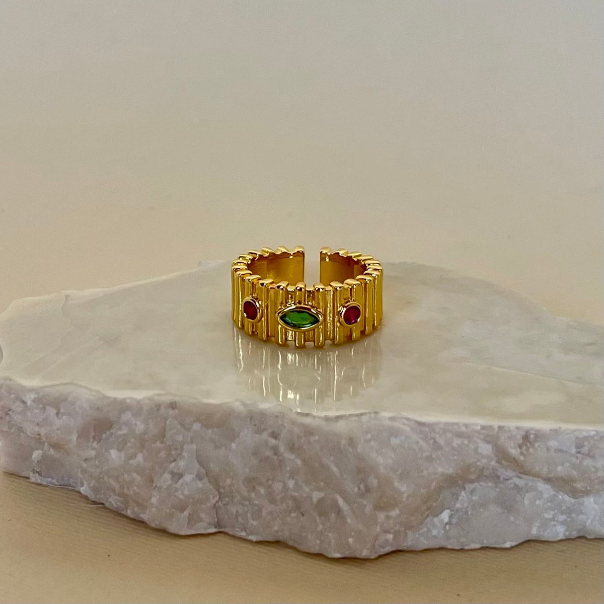 Rubi | Gold Plated Ring