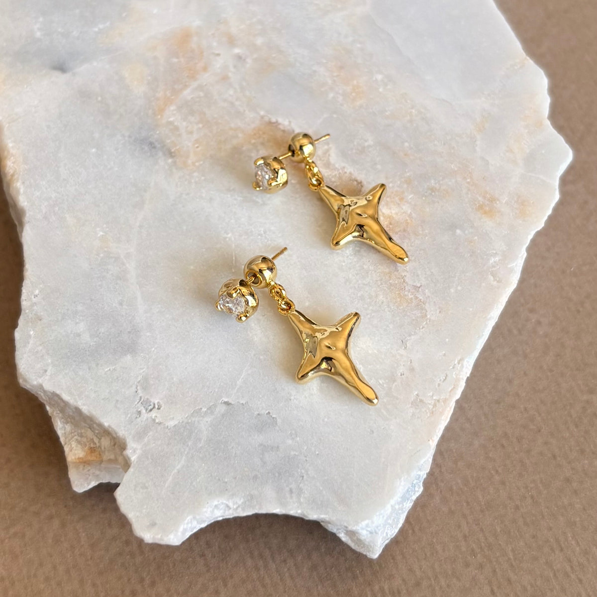 Belisar | Gold Plated Earrings