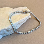 Glam's Tennis 05 | Gold Plated Bracelet