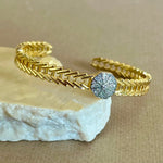 Tetra | Gold Plated Bangle