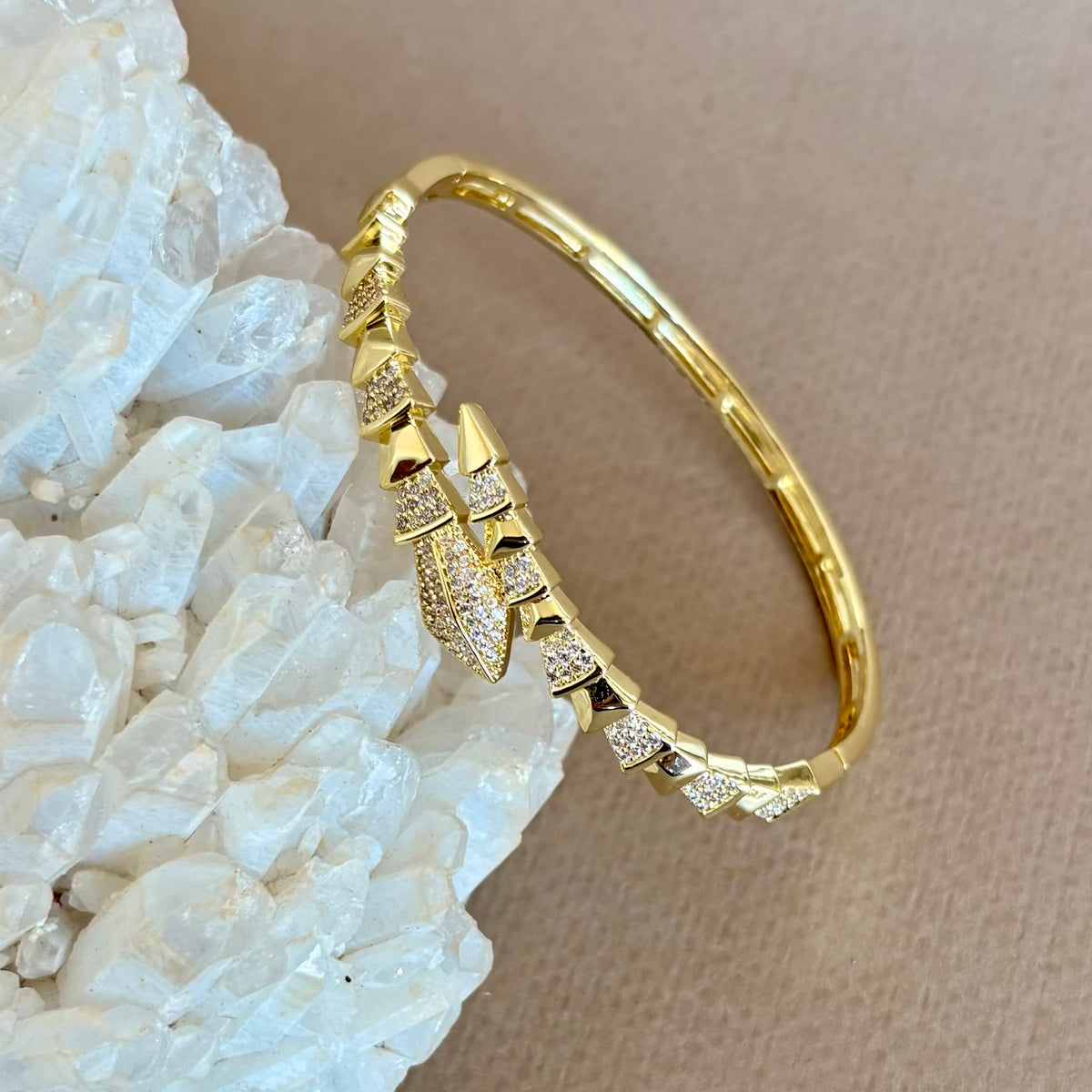 Cobra 02 | Gold Plated Bangle