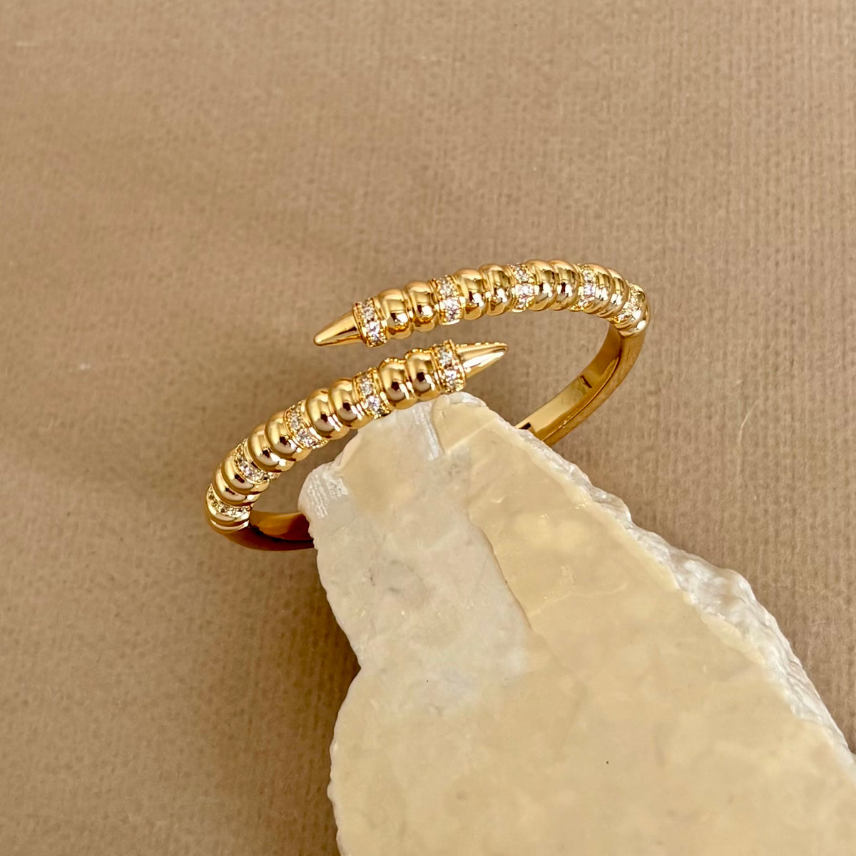 Punch | | Gold Plated Bangle