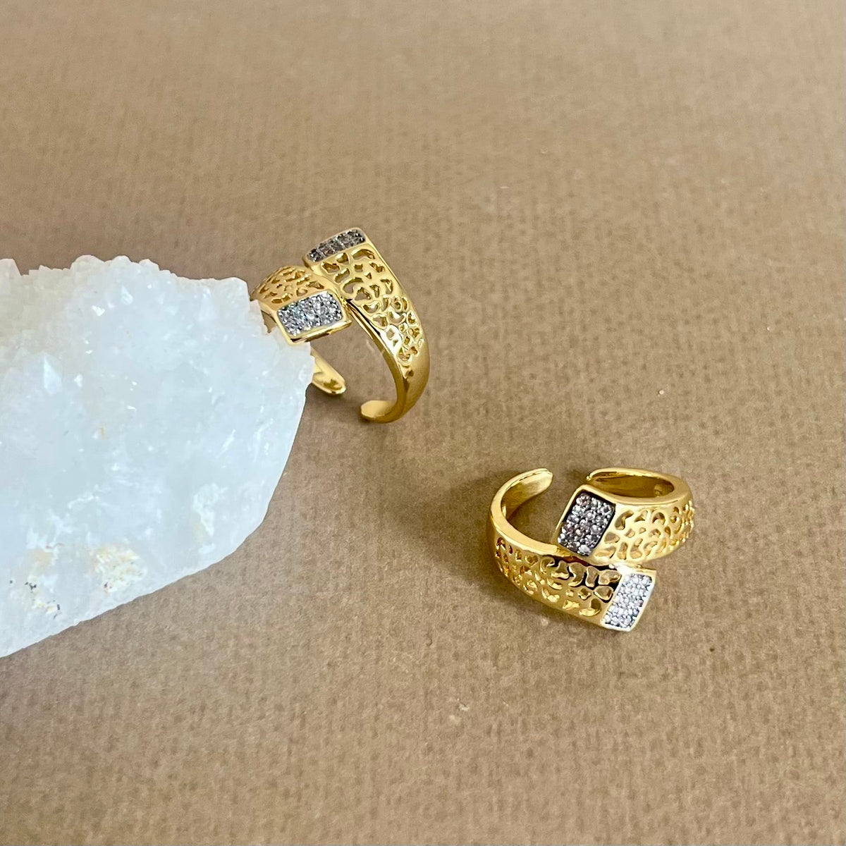 Spiral | Gold Plated Ring