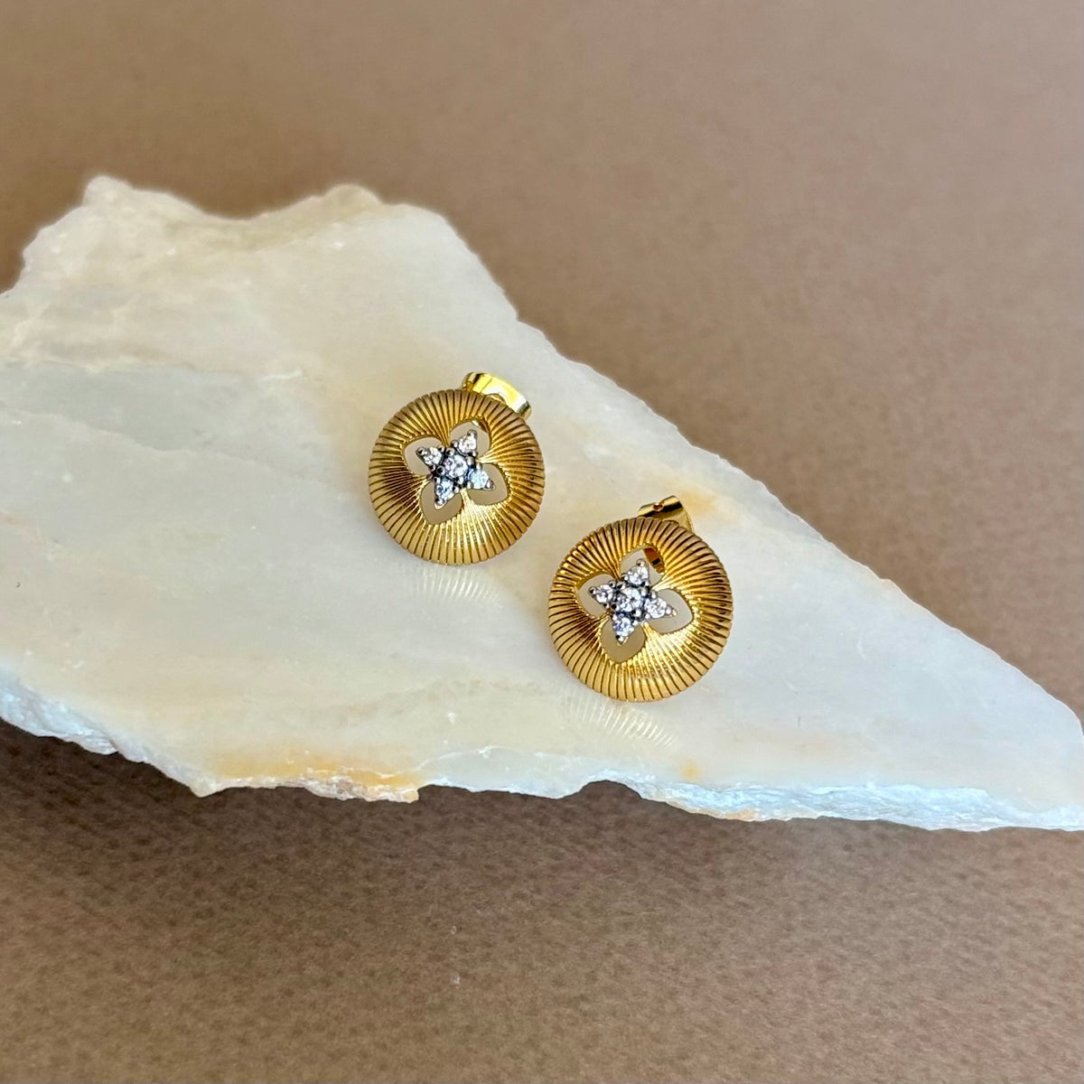 Jltova 02 | Gold Plated Earrings