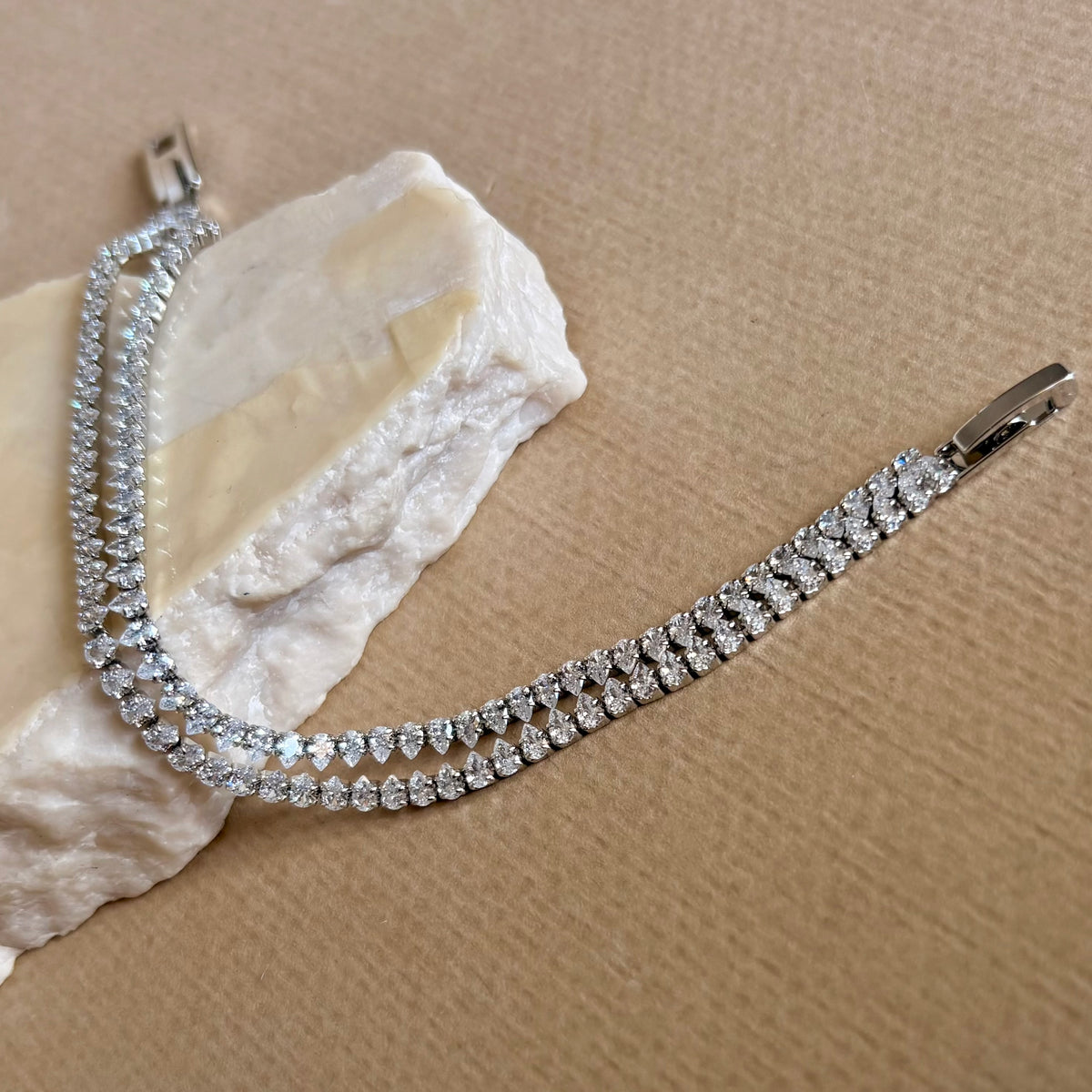 Glam's Tennis 07 | Gold Plated Bracelet