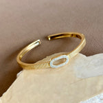 Arisia | Gold Plated Bangle