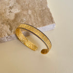 Agate 02 | Gold Plated Bangle