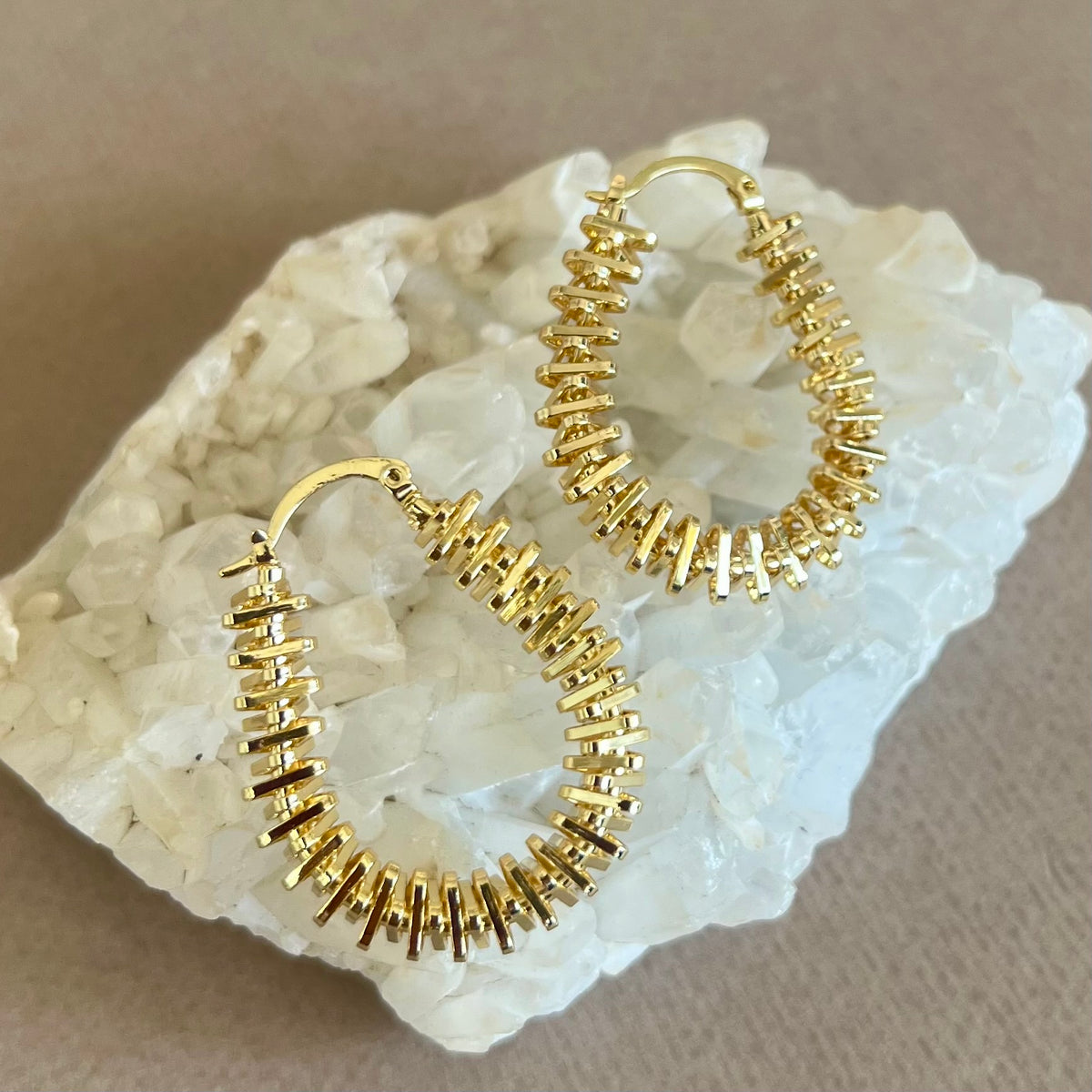 Dune | Gold Plated Earrings