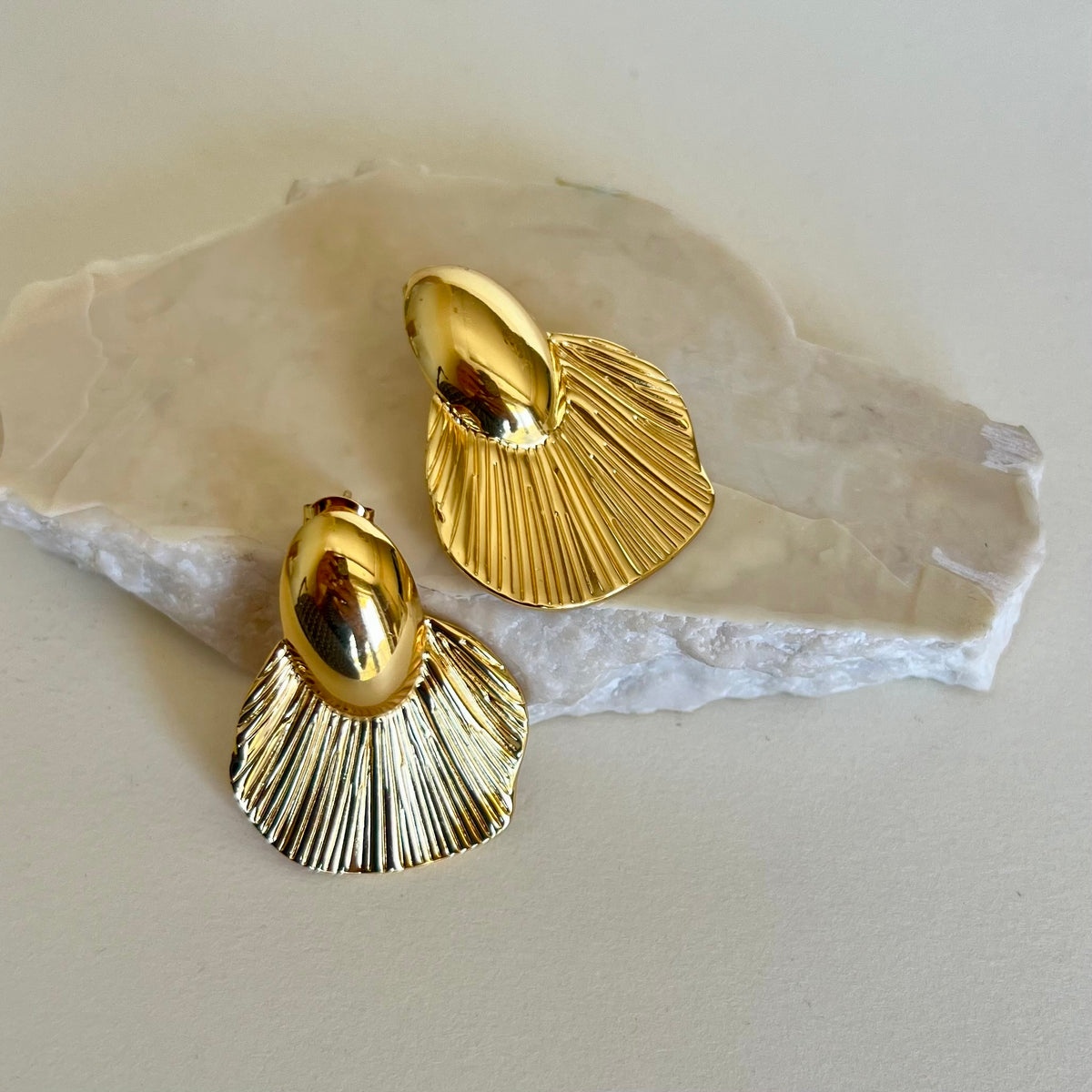 Elzare | Gold Plated Earrings