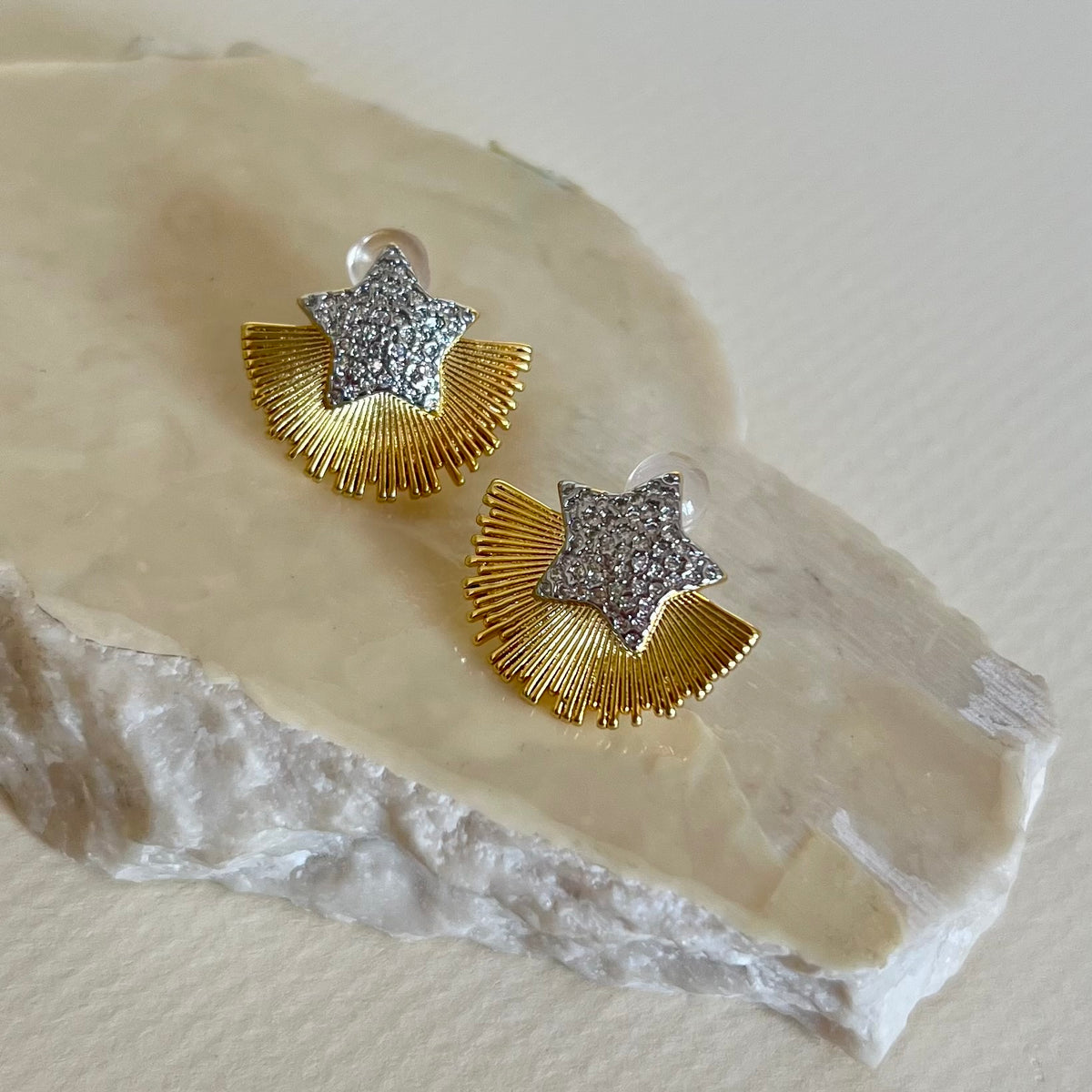 Ziva | Gold Plated Earrings