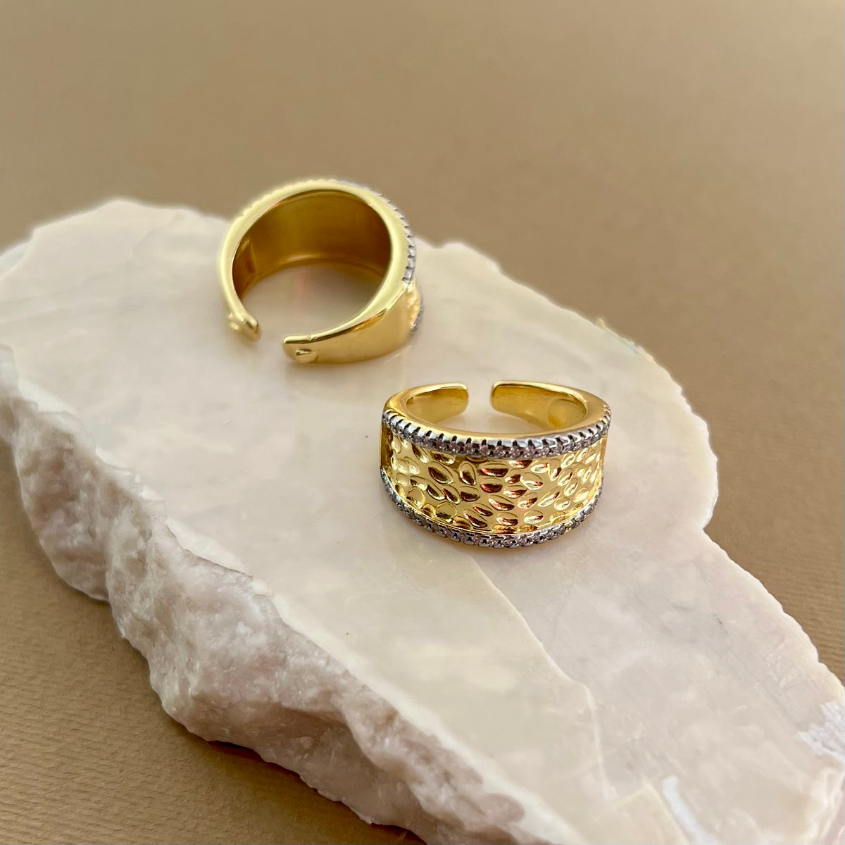 Yadzy 02 | Gold Plated Ring