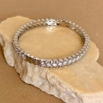 Vexa | White Gold Plated Bangle