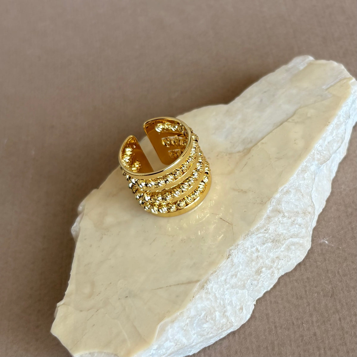 Peravia | Gold Plated Ring