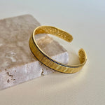 Agate 02 | Gold Plated Bangle