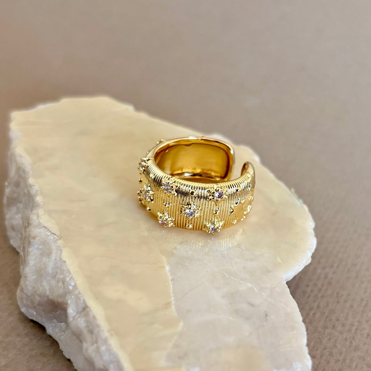 Mother of pearl 05 | Gold Plated Ring