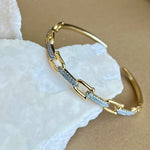 Carnelian | Gold Plated Bangle