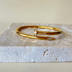 Crystal Chyodo | Gold Plated Bangle