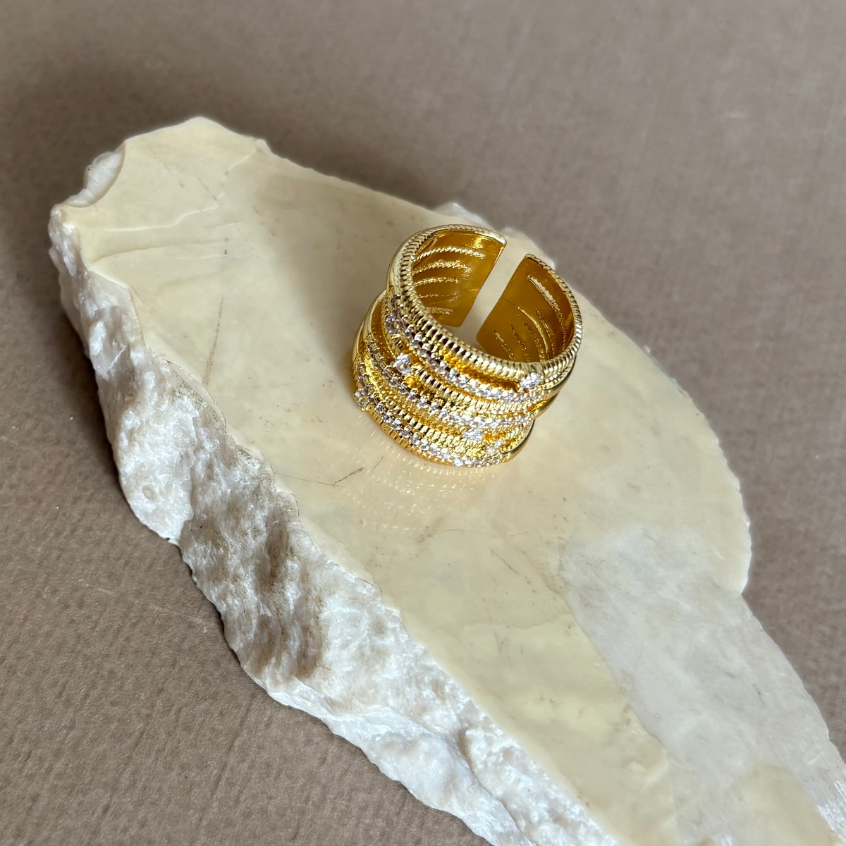 Cirevon | Gold Plated Ring