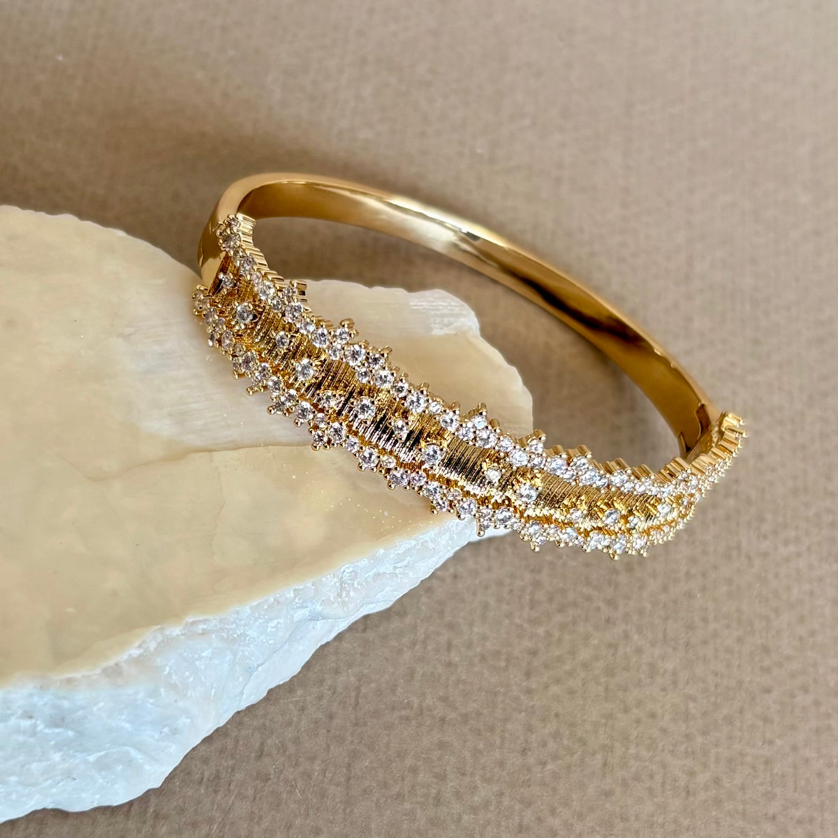 Brenel | Gold Plated Bangle