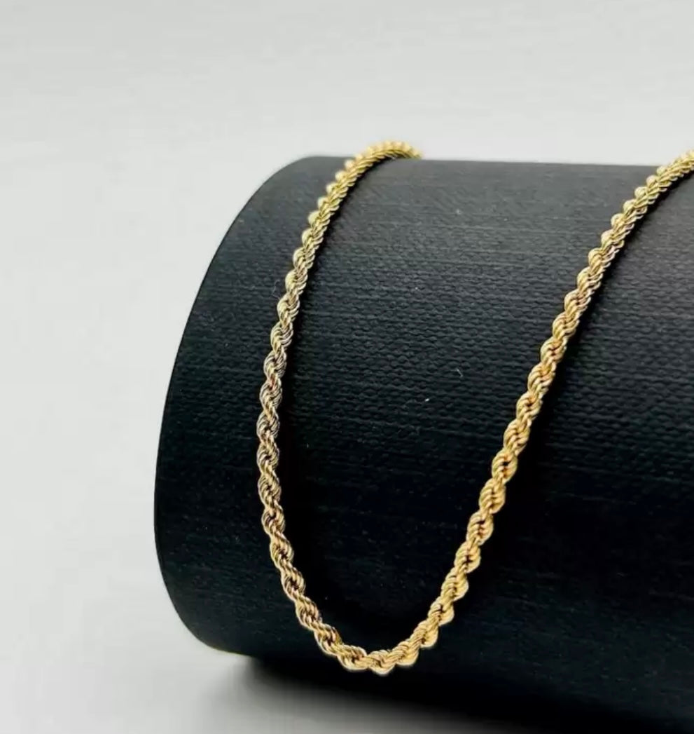 Gold Rope Chain | Stainless Steel Necklace