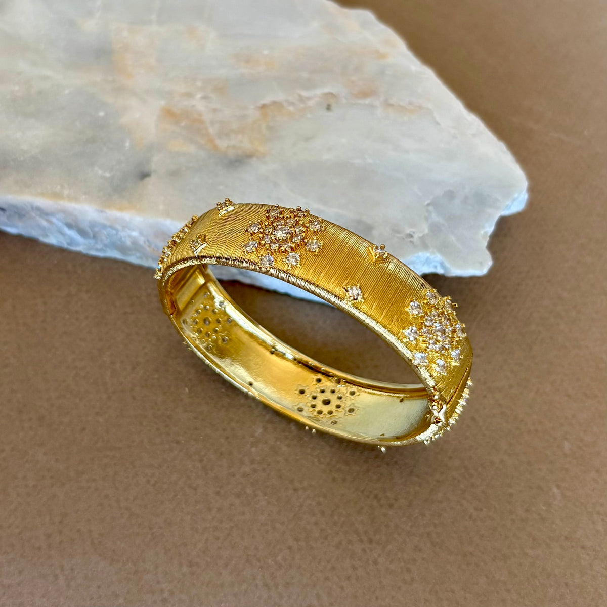 Aster | Gold Plated Bangle