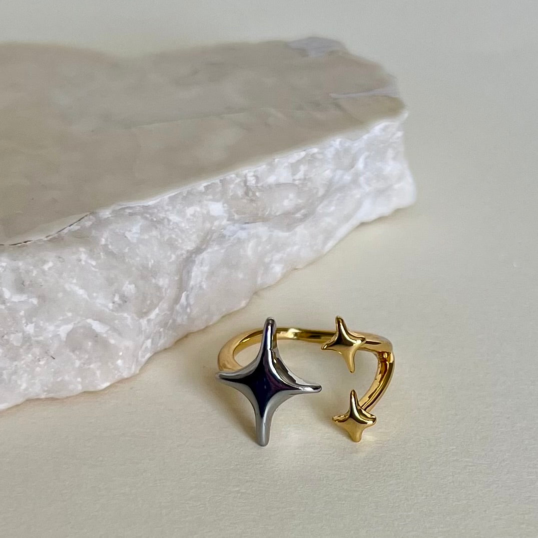 Madera star | Gold Plated Ring– Raz Glam