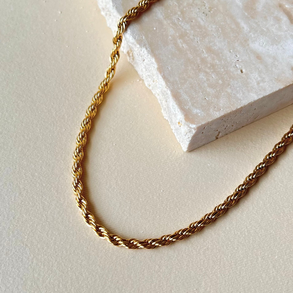 Gold Rope Chain | Stainless Steel Necklace