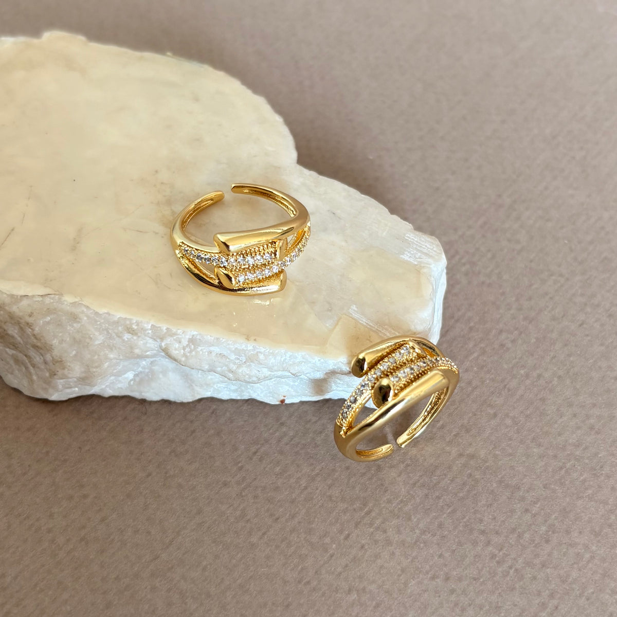 Caltrine | Gold Plated Ring