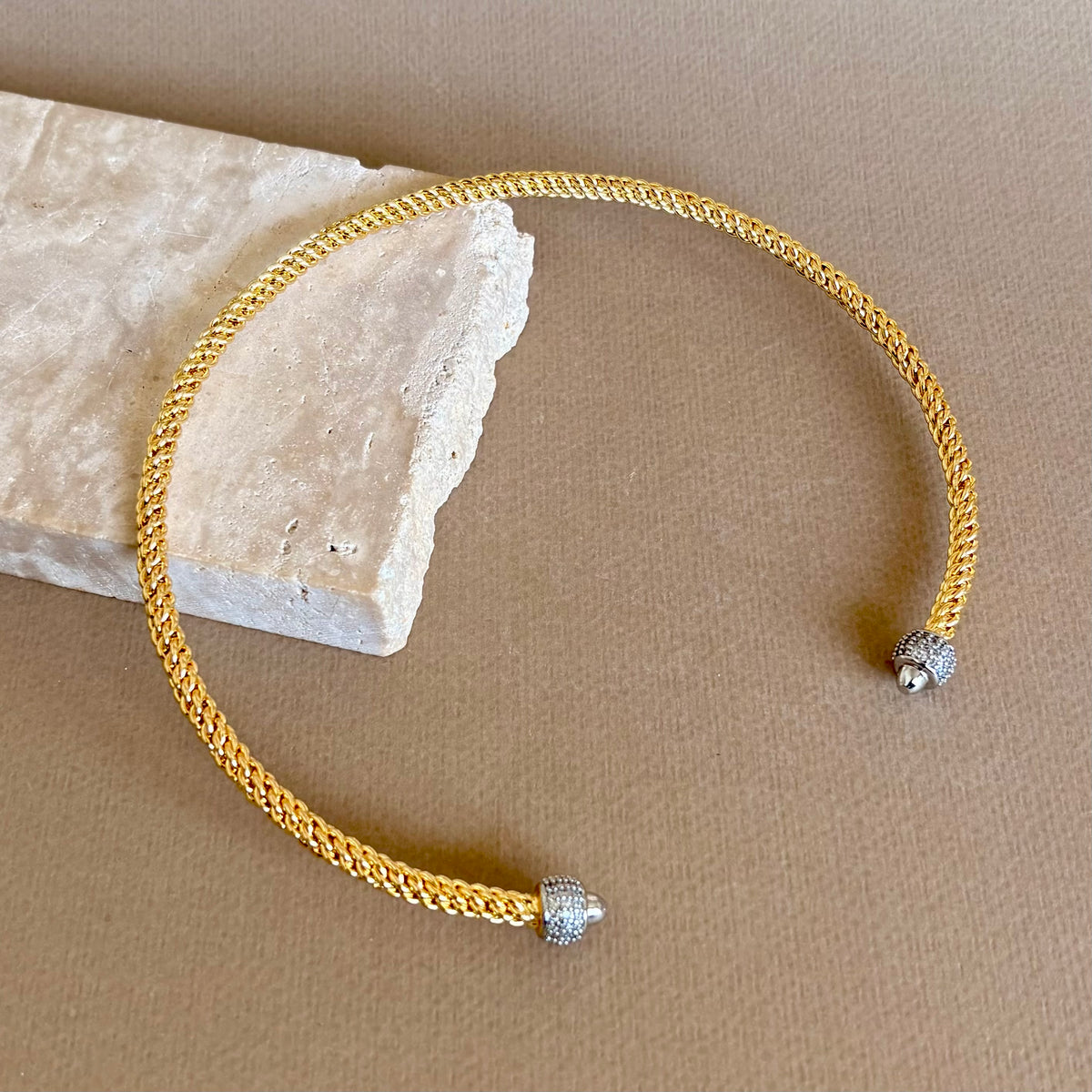 Aurnick 02 | Gold Plated Necklace [Chocker]