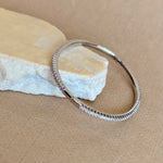 Jox | White Gold Plated Bangle