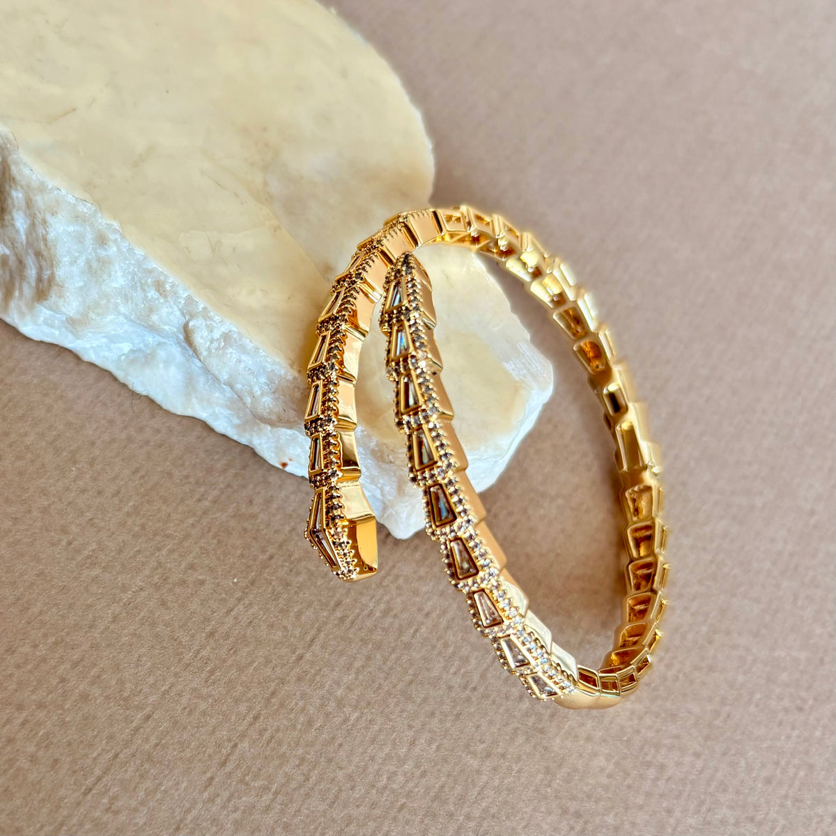 Cobra 02 | Gold Plated Bangle