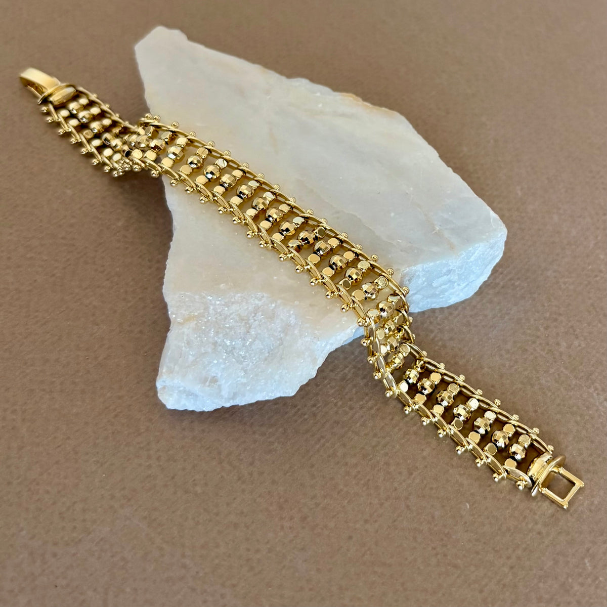 Caltrine | Gold Plated Bracelet