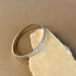Echo 02 | White Gold Plated Bangle